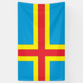 アランド諸島国旗 横断幕 (縦)