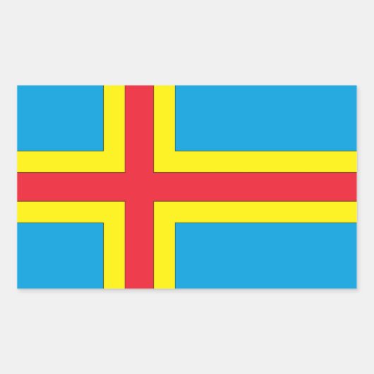 アランド諸島 長方形シール (正面)