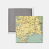 アランド・マクナリーのアラスカの地図 マグネット (正面/裏面)