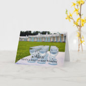 アランハッピーバースデーウォッカショットキャサリンパレス カード (黄色い花)