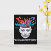 アランワット引用文狂気マインドカオスフィロス カード (黄色い花)