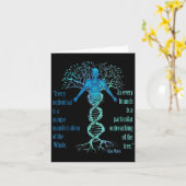 アランワッ最高のツ哲学引用文ツリー カード (黄色い花)