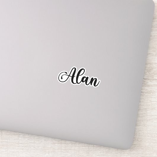 アラン名 – 手書き書 シール (詳細)