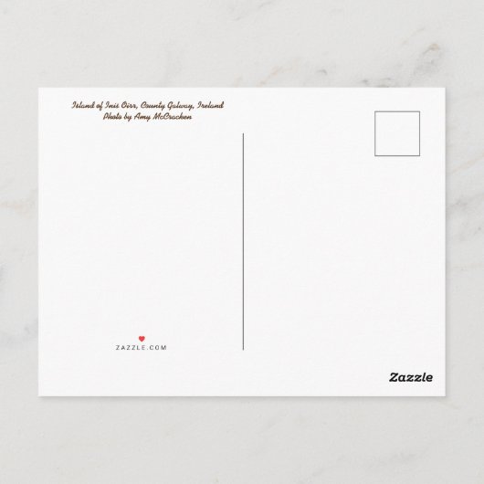 アラン島 ポストカード (裏面)