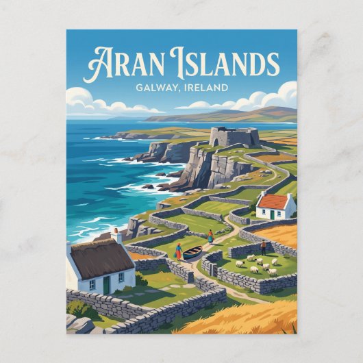 アラン諸島 アイルランド ポストカード (正面)