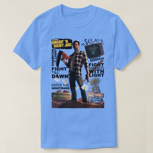 アラン・ウェイクスアメリカン悪夢 Tシャツ (デザイン正面)