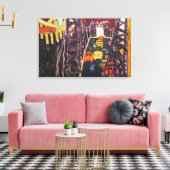 アラン・カプロウ – ジョージ・ワシントン・ブリッジ，車 キャンバスプリント (インサイチュ (リビング))