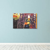 アラン・カプロウ – ジョージ・ワシントン・ブリッジ，車 キャンバスプリント (インサイチュ (ウッドフロア))