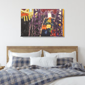 アラン・カプロウ – ジョージ・ワシントン・ブリッジ，車 キャンバスプリント (インサイチュ (寝室))