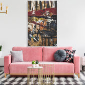 アラン・カプロー – ケージド・キジ#2 キャンバスプリント (インサイチュ (リビング))