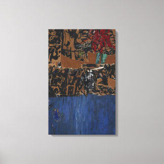 アラン・カプロー – ブルーブルーブルー キャンバスプリント