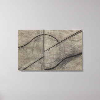 アラン・カプロー – 息に基づくスケッチ キャンバスプリント