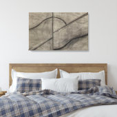 アラン・カプロー – 息に基づくスケッチ キャンバスプリント (インサイチュ (寝室))