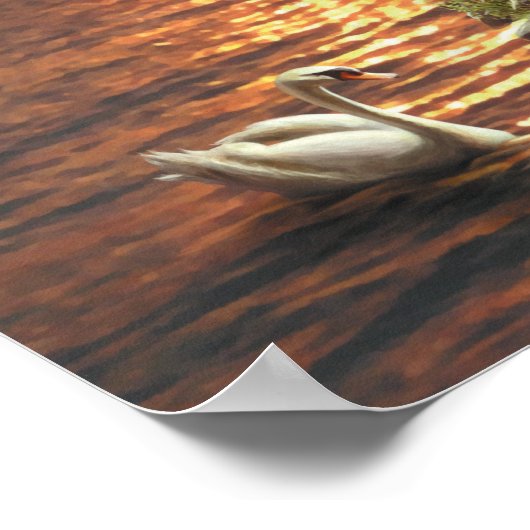 アラン・ギアナ「のまわりにザ・レイク」ポスター ポスター (角)