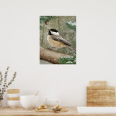 アラン・ギアナ「冬の《鳥》アメリカゴガラ」ポスター ポスター (キッチン)