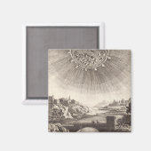 アラン・マレによる太陽のある古天文学の空 マグネット (正面/裏面)