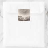 アラン・マレーによる太陽のある古天文学の空 スクエアシール (バッグ)