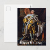 アラン・ラムジーによるジョージ3世 王の誕生日 ポストカード (正面/裏面)