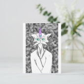 アラン・ワッツ猫 ポストカード (スタンド正面)