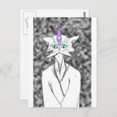 アラン・ワッツ猫 ポストカード (正面/裏面)