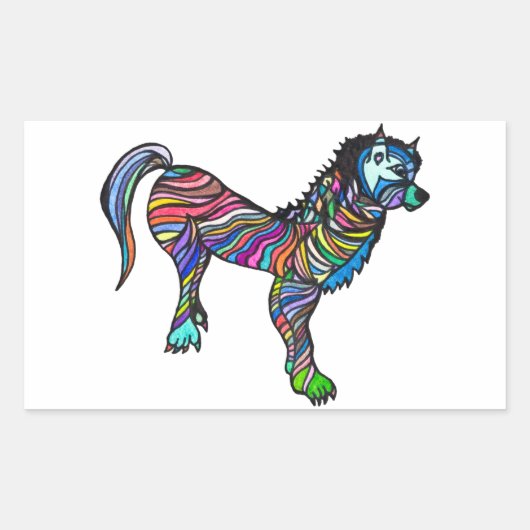 アラン 長方形シール (正面)