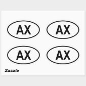アラン「AX」 楕円形シール (シート)