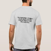 アラーおよび背信の精神病のティー Tシャツ (裏面)