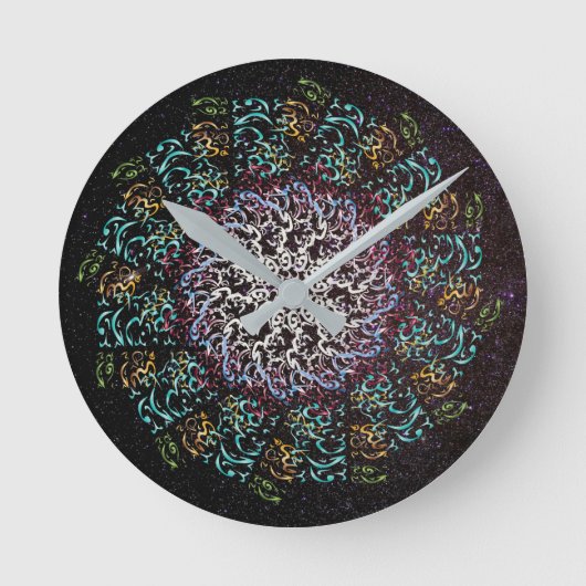 アラーは私たちを救済助ける ラウンド壁時計 (正面)