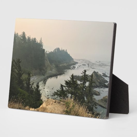 アラーゴ岬州パーク、オレゴン海岸 フォトプラーク (側面)