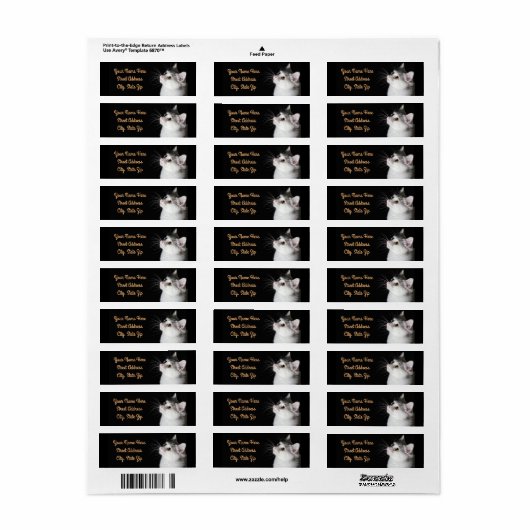 アラートの猫 ラベル (フルシート)