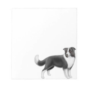 アラート縁どCollie Dogメモ帳 ノートパッド