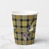 アラードアヒルが格子状に 紙コップ (裏面)