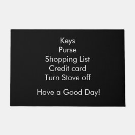 アラームおもしろい鍵財布ストーブをオフにする ドアマット