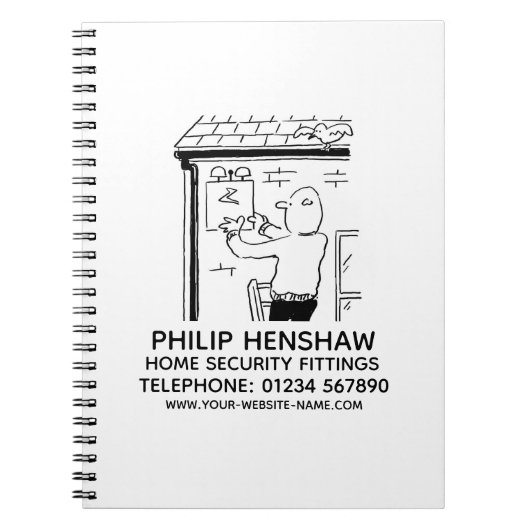 アラームとホームセキュリティ備品ノートブック ノートブック (正面)