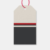 アラームのミニマルな消防士の赤ちゃんシャワーを鳴らす ギフトタグ (裏面)