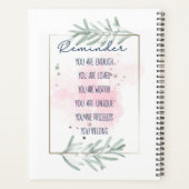 アラームの確認 プランナー手帳 (裏面)