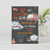 アラームを鳴らしてギアChalkboard 招待状 (スタンド正面)