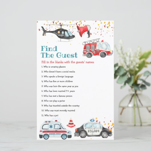 アラームを鳴らすギアをつかむゲストゲームを見つける (スタンド正面)