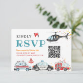 アラームを鳴らすギア誕生日Rsvpカード サンキューカード (スタンド正面)