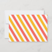 アラームを鳴らすギア誕生日Rsvpカード サンキューカード (裏面)