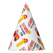 アラームを鳴らす私は1歳の誕生日 パーティーハット (裏面)