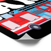 アラームを鳴らす私は6番目の消防士6誕生日 ポスター (角)