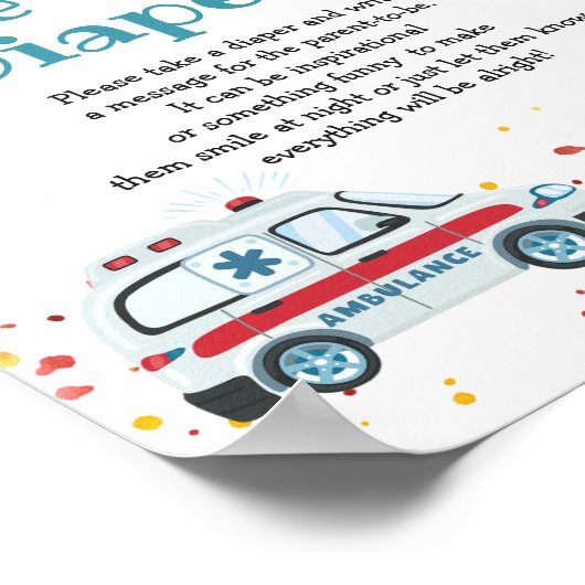 アラームを鳴らす&あなたのギアを掴む深夜おむつ ポスター (角)