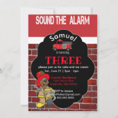 アラームを鳴らす – Fireman 招待状 (正面)