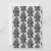 アラームファイヤートラックの誕生日招待状 シーズンカード (裏面)