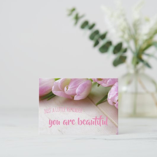 アラーム勇気付けられる；あなたは美しい エンクロージャーカード (スタンド正面)