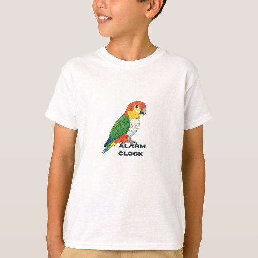 アラーム時計 ヒメコンゴウインコ - 鳴き声がうるさいインコ デザイン Tシャツ (正面)