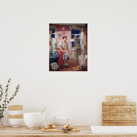 アラーム， 1934 ポスター (キッチン)