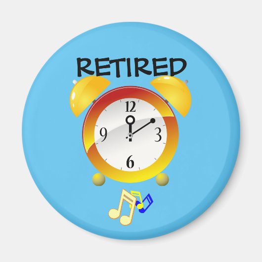 アラー退職したムクロック マグネット (正面)