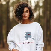 アラ生まれスカと浮き上がり |編集可能カラー州マップ Tシャツ